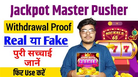 jackpot master pusher withdrawal|JACKPOT MASTER PUSHER $150 first withdrawal LEGIT or .
